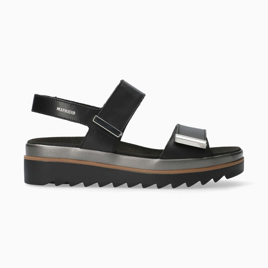 Mephisto DOMINICA Læder Sko 4892501-DL - Platform Sandaler Dame Svart